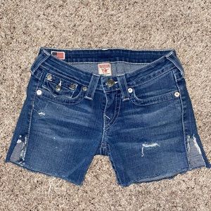 True religion cut off jeans size 27